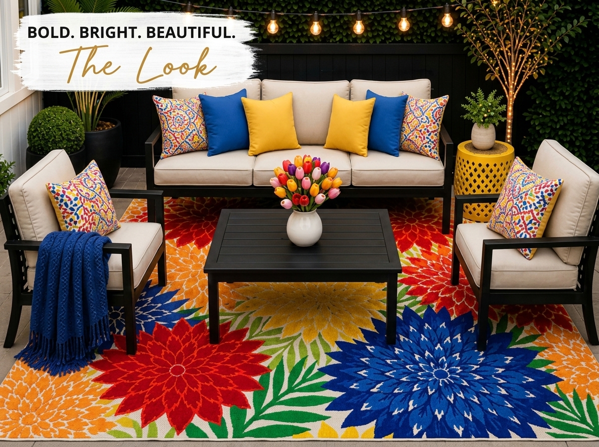 Bold. Bright. Beautiful., a curated outdoor living space by Tara L. Paige