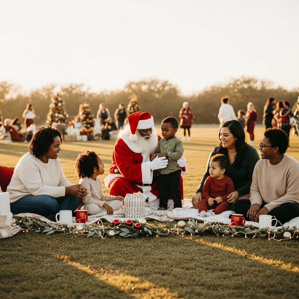 Holidays at LaTerre festive gathering on open land