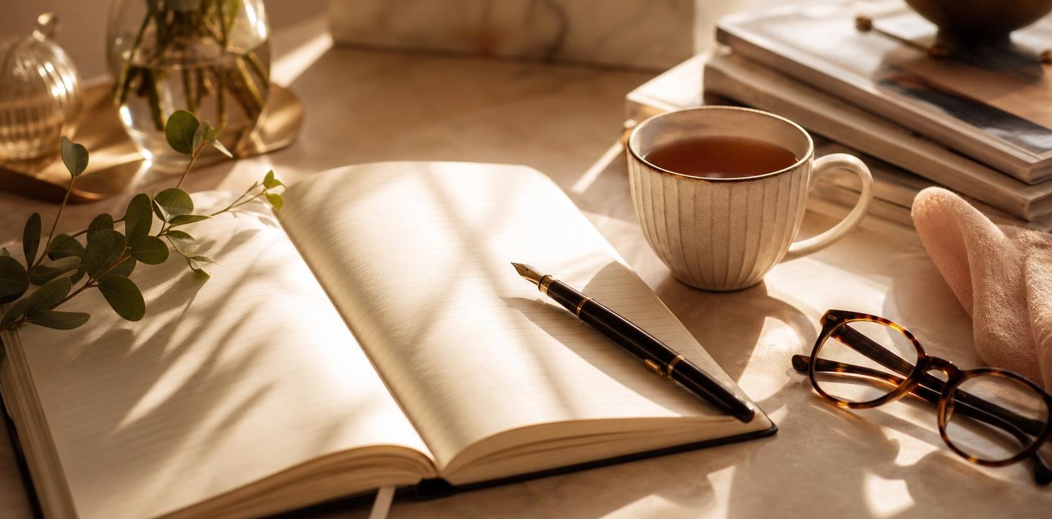 Representative image of a contributor writing outdoors