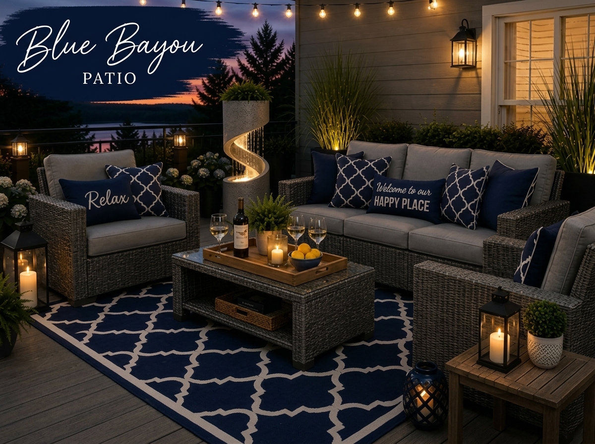 Blue Bayou, a curated outdoor living space by Tara L. Paige