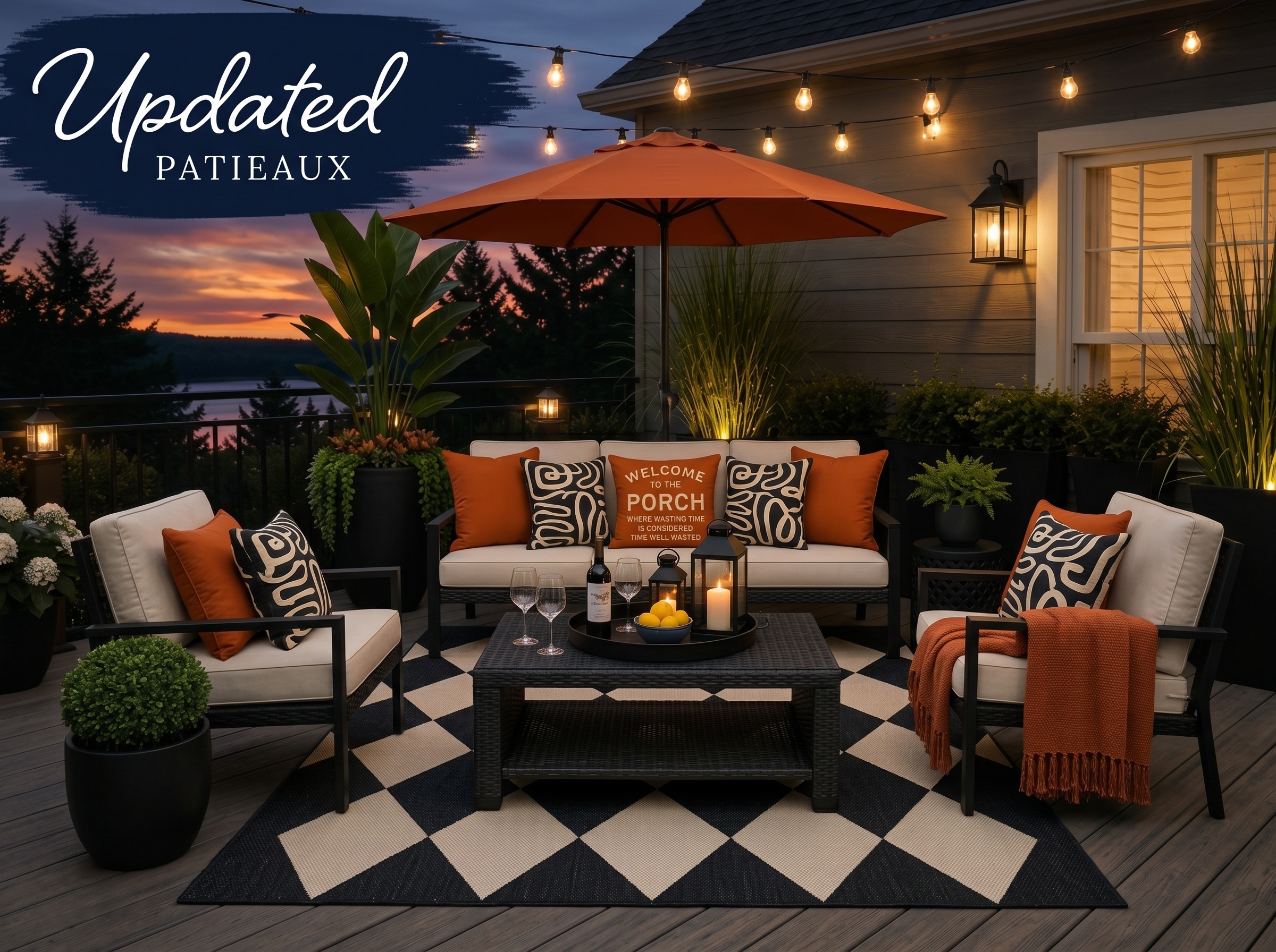 Updated Patieaux, a curated outdoor living space by Tara L. Paige